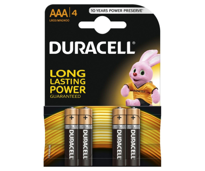 Bateria lub akumulatorek DURACELL Basic LR03/AAA (4szt) MN2400